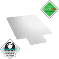 Floortex Cleartex Ultimat Polycarbonate Lipped Chair Mat for Carpets up to 1/2" - 48" - Carpeted Floor, Floor, Carpet, Home, Office - 53" Length x 48" Width x 0.085" Depth x 0.085" Thickness - Lip Size 20" Length x 10" Width - Lipped - Polycarbona...