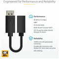 StarTech.com 6in DisplayPort to Mini DisplayPort Cable Adapter - 6" DisplayPort/Mini DisplayPort Video Cable Adapter for Monitor, Notebook, Audio/Video Device, Computer - First End: 1 x 20-pin DisplayPort 1.2 Digital Audio/Video - Male - Second En...