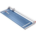 Dahle 556 Professional Rotary Trimmer - 14 Sheet Cutting Capacity - 37" Cutting Length - 3.4" Height x 15.1" Width x 46.6" Length - Bi-Directional Cutting, Metal Base, Self-sharpening Blade, Ground Blade, Dual-barrel Guide Bar, Adjustable Alignmen...