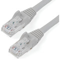 StarTech.com 3 ft Gray Snagless Cat6 UTP Patch Cable - 3 ft Category 6 Network Cable for Network Device, Workstation, Hub, Distribution Panel, Wall Outlet - First End: 1 x RJ-45 Network - Male - Second End: 1 x RJ-45 Network - Male - 10 Gbit/s - P...