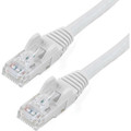 StarTech.com 7 ft White Snagless Cat6 UTP Patch Cable - 7 ft Category 6 Network Cable for Network Device, Workstation, IP Phone, Hub, Distribution Panel, Wall Outlet - First End: 1 x RJ-45 Network - Male - Second End: 1 x RJ-45 Network - Male - 10...