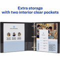 Avery&reg; Durable Binder - 1 1/2" Binder Capacity - Letter - 8 1/2" x 11" Sheet Size - 375 Sheet Capacity - 3 Ring(s) - Fastener(s): Slant Ring - Pocket(s): 2 - Polypropylene - Blue, Maroon - Recycled - Pocket, Durable, Long Lasting, Tear Resista...