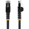 StarTech.com 50 ft Black Snagless Cat6 UTP Patch Cable - 50 ft Category 6 Network Cable for Network Device, Workstation, Hub, Wall Outlet, Distribution Panel - First End: 1 x RJ-45 Network - Male - Second End: 1 x RJ-45 Network - Male - 10 Gbit/s ...