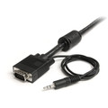 StarTech.com 50 ft Coax High Resolution Monitor VGA Cable with Audio HD15 M/M - 50 ft Coaxial A/V Cable for Monitor, Audio/Video Device, Sound Card - First End: 1 x 15-pin HD-15 - Male, 1 x Mini-phone Stereo Audio - Male - Second End: 1 x 15-pin H...