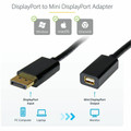 StarTech.com Mini DisplayPort/DisplayPort Audio/Video Cable - 3 ft DisplayPort/Mini DisplayPort Video Cable Adapter for Audio/Video Device, Monitor, Notebook, Computer - First End: 1 x 20-pin DisplayPort 1.2 Digital Audio/Video - Male - Second End...