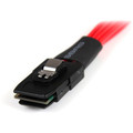 StarTech.com 1m Serial Attached SCSI SAS Cable - SFF-8087 to 4x Latching SATA - 3.28 ft SAS/SATA Data Transfer Cable for Hard Drive, SAS Controller, Backplane - First End: 1 x 36-pin SFF-8087 Mini-SAS - Male - Second End: 4 x 7-pin SATA 3.0 - Male...