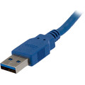 StarTech.com 1m Blue SuperSpeed USB 3.0 Extension Cable A to A - M/F - 3.28 ft USB Data Transfer Cable - First End: 1 x 9-pin USB 3.0 Type A - Male - Second End: 1 x 9-pin USB 3.0 Type A - Female - 5 Gbit/s - Extension Cable - Shielding - Nickel P...