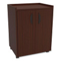 Mobile Refreshment Center, One-shelf, 23w X 18d X 31h, Mahogany