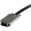 StarTech.com 2m Infiniband External SAS Cable - SFF-8470 to SFF-8470 - 6.56 ft SAS Data Transfer Cable for Hard Drive, Network Device, Storage Equipment - First End: 1 x 32-pin SFF-8470 SAS - Second End: 1 x 32-pin SFF-8470 SAS - Shielding - Black...