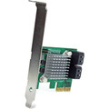 StarTech.com 4 Port PCI Express SATA III 6Gbps RAID Controller Card with Heatsink - Serial ATA/600 - PCI Express 2.0 x2 - Low-profile - Plug-in Card - RAID Supported - JBOD, 1, 0, 1+0 RAID Level - 4 Total SATA Port(s) - 4 SATA Port(s) Internal - P...