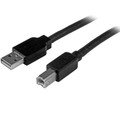 StarTech.com 15m / 50 ft Active USB 2.0 A to B Cable - M/M - 50 ft USB/USB-B Data Transfer Cable for Notebook, Hard Drive, Keyboard/Mouse, Printer, MAC, Modem, Peripheral Device, PC, Server - First End: 1 x 4-pin USB 2.0 Type A - Male - Second End...