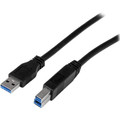 StarTech.com 2m (6 ft) Certified SuperSpeed USB 3.0 A to B Cable - M/M - 6.56 ft USB Data Transfer Cable for Video Capture Card, Hard Disk Drive Enclosure, PC, Docking Station, Notebook, Server - First End: 1 x 9-pin USB 3.0 Type A - Male, USB - M...