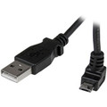 StarTech.com 2m Micro USB Cable - A to Up Angle Micro B - 6.56 ft USB/USB Micro-B Data Transfer Cable for Cellular Phone, Digital Camera, Portable Hard Drive, Tablet PC, Digital Camera, Smartphone, PC, MAC - First End: 1 x 4-pin USB 2.0 Type A - M...