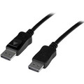 StarTech.com 15m Active DisplayPort Cable - M/M - 49.21 ft DisplayPort Video Cable for Audio/Video Device, Audio Amplifier, Projector, Monitor, Notebook, Workstation, Graphics Card - First End: 1 x 20-pin DisplayPort 1.2 Digital Audio/Video - Male...