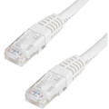 StarTech.com 100ft White Cat6 UTP Patch Cable ETL Verified - 100 ft Category 6 Network Cable for Network Device - First End: 1 x RJ-45 Network - Male - Second End: 1 x RJ-45 Network - Male - 10 Gbit/s - Patch Cable - Gold Plated Connector - CMG - ...