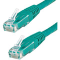 StarTech.com 2ft Green Molded Cat6 UTP Patch Cable ETL Verified - 2 ft Category 6 Network Cable for Network Device, Workstation - First End: 1 x RJ-45 Network - Male - Second End: 1 x RJ-45 Network - Male - 10 Gbit/s - Patch Cable - Gold Plated Co...
