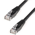 StarTech.com 8ft Black Cat6 UTP Patch Cable ETL Verified - 8 ft Category 6 Network Cable for Network Device, Wall Outlet, Hub, Workstation, Distribution Panel - First End: 1 x RJ-45 Network - Male - Second End: 1 x RJ-45 Network - Male - 10 Gbit/s...