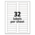 Durable Permanent Id Labels With Trueblock Technology, Laser Printers, 0.63 X 3, White, 32/sheet, 50 Sheets/pack