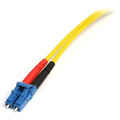 StarTech.com 1m Single Mode Duplex Fiber Patch Cable LC-SC - 3.28 ft Fiber Optic Network Cable for Network Device - First End: 2 x LC Network - Male - Second End: 2 x SC Network - Male - 100 Gbit/s - Patch Cable - LSZH - 9/125 &micro;m - Yellow - ...