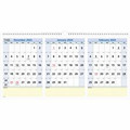 At-A-Glance QuickNotes Three Month Horizontal Wall Calendar - Large - Julian Dates - Monthly - 15 Month - December 2024 to February 2026 - 3 Month Single Page Layout - 12" x 24" Sheet Size - White Sheet - Wire Bound - White - Chipboard, Paper - Ha...