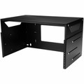 StarTech.com Wall-Mount Server Rack with Built-in Shelf - Solid Steel - 4U - For Server, LAN Switch, Patch Panel, A/V Equipment, Computer - 4U Rack Height x 17.80" Rack Width x 18" Rack Depth - Wall Mountable - Black - Steel - 75 lb Maximum Weight...