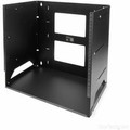 StarTech.com Wall-Mount Server Rack with Built-in Shelf - Solid Steel - 8U - For Server, A/V Equipment, LAN Switch, Patch Panel, Computer - 8U Rack Height x 17.80" Rack Width x 17.80" Rack Depth - Wall Mountable - Black - Steel - 75 lb Maximum Wei...