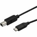 StarTech.com USB-C to USB-B Printer Cable - M/M - 3 m (10 ft.) - USB 2.0 - 9.84 ft USB-C/USB-B Data Transfer Cable for Printer, Scanner, Notebook, Tablet, External Hard Drive, Computer - First End: 1 x 24-pin USB 2.0 Type C - Male - Second End: 1 ...