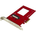StarTech.com U.2 to PCIe Adapter for 2.5" U.2 NVMe SSD - SFF-8639 - x4 PCI Express 3.0 - Mount a 2.5" U.2 NVMe SSD into your desktop computer or server, using an available PCIe expansion slot - SFF-8639 PCIe Adapter - x4 PCI Express 4.0 - NVMe PCI...