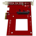 StarTech.com U.2 to PCIe Adapter for 2.5" U.2 NVMe SSD - SFF-8639 - x4 PCI Express 3.0 - Mount a 2.5" U.2 NVMe SSD into your desktop computer or server, using an available PCIe expansion slot - SFF-8639 PCIe Adapter - x4 PCI Express 4.0 - NVMe PCI...