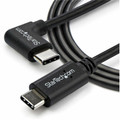StarTech.com Right-Angle USB-C Cable - M/M - 1 m (3 ft.) - USB 2.0 - 3.28 ft USB-C Data Transfer Cable for Tablet, Notebook, MacBook, Chromebook, Wall Charger, Smartphone, Power Bank, Car Charger - First End: 1 x 24-pin USB 2.0 Type C - Male - Sec...