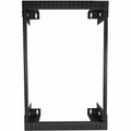 StarTech.com 15U Wall-Mount Server Rack - 12 in. Depth - For Server, Networking, A/V Equipment, Patch Panel, Computer - 15U Rack Height x 19" Rack Width x 12" Rack Depth - Wall Mountable Open Frame - 2 Post - Black - Steel, SPCC, Cold Rolled Steel...