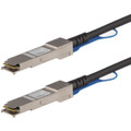 StarTech.com QSFP+ Direct Attach Cable - MSA Compliant - 0.5 m (1.6 ft.) - 1.64 ft Twinaxial Network Cable for Network Device, Server, Switch - First End: 1 x QSFP+ Network - Male - Second End: 1 x QSFP+ Network - Male - 40 Gbit/s - 30 AWG - Black...