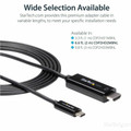 StarTech.com 2 m (6 ft.) USB-C to HDMI Cable - 4K at 60 Hz - Black - 6.56 ft HDMI/USB A/V Cable for Chromebook, Projector, Monitor, Audio/Video Device, MacBook, Workstation, MacBook Air, iPad Pro, MacBook Pro - First End: 1 x 24-pin USB Type C Thu...