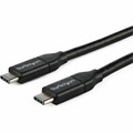 StarTech.com USB-C to USB-C Cable w/ 5A PD - M/M - 1 m (3 ft.) - USB 2.0 - USB-IF Certified - 3.28 ft Thunderbolt 3 Data Transfer Cable for Notebook, MacBook Pro, MacBook, Chromebook, Power Bank, Docking Station - First End: 1 x 24-pin USB 2.0 Typ...