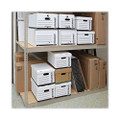 Medium-duty Easy Assembly Storage Box, Legal Files, White, 12/carton