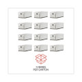 Medium-duty Easy Assembly Storage Box, Legal Files, White, 12/carton