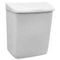 Rubbermaid Commercial Brute 10-Gallon Vented Container - 10 gal Capacity - Round - Tear Resistant, Reinforced, UV Coated, Damage Resistant, Warp Resistant, Handle, Warp Resistant, Damage Resistant, Crack Resistant, Handle - 17.3" Height x 15.6" Di...