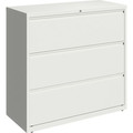 Lorell Fortress Series Lateral File - 42" Width x 18.6" Depth x 40.3" Height - 3 x Drawer(s) for File - Letter, Legal, A4 - Lateral - Hanging Rail, Magnetic Label Holder, Locking Drawer, Locking Bar, Ball Bearing Slide, Reinforced Base, Adjustable...