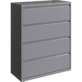 Lorell Fortress Series Lateral File - 42" Width x 18.6" Depth x 52.5" Height - 4 x Drawer(s) for File - Letter, Legal, A4 - Lateral - Hanging Rail, Magnetic Label Holder, Locking Drawer, Locking Bar, Ball Bearing Slide, Reinforced Base, Adjustable...