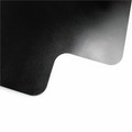 Floortex Advantagemat Black&reg; Vinyl Lipped Chair Mat for Hard Floor - 36" x 48" - 48" Length x 36" Width x 0.080" Depth x 0.080" Thickness - Lip Size 20" Length x 10" Width - Lipped - Classic - Vinyl, Polyvinyl Chloride (PVC) - Black - 1 Each -...