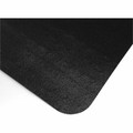 Floortex Advantagemat Black&reg; Vinyl Lipped Chair Mat for Hard Floor - 36" x 48" - 48" Length x 36" Width x 0.080" Depth x 0.080" Thickness - Lip Size 20" Length x 10" Width - Lipped - Classic - Vinyl, Polyvinyl Chloride (PVC) - Black - 1 Each -...