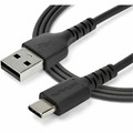 StarTech.com 2 m (6.6 ft.) USB 2.0 to USB C Cable - Black - 6.56 ft USB/USB-C Data Transfer Cable for Mobile Device, Smartphone - First End: 1 x 4-pin USB 2.0 Type A - Male - Second End: 1 x 24-pin USB 2.0 Type C - Male - 480 Mbit/s - Shielding - ...