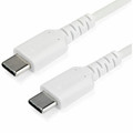 StarTech.com 1 m (3.3 ft) USB C Cable - White - 3.28 ft USB-C Data Transfer Cable for Mobile Device, MacBook, Smartphone, iPad Pro - First End: 1 x 24-pin USB 2.0 Type C - Male - Second End: 1 x 24-pin USB 2.0 Type C - Male - 480 Mbit/s - Shieldin...