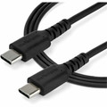 StarTech.com 2 m (6.6 ft) USB C Cable - Black - 6.56 ft USB-C Data Transfer Cable for Mobile Device, MacBook, Smartphone, iPad Pro - First End: 1 x 24-pin USB 2.0 Type C - Male - Second End: 1 x 24-pin USB 2.0 Type C - Male - 480 Mbit/s - Shieldin...