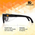 Kleenguard V30 Maverick Eye Protection - Recommended for: Outdoor - Universal - Flying Particle, Fog, UVB, UVA, UVC Protection - Smoke Gray, Black - Anti-fog, Lens, Durable, Lightweight, Wraparound Lens, Comfortable, Anti-scratch, Nose Bridge, Sid...