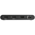 StarTech.com Docking Station - for Notebook - Thunderbolt 3 - 2 Displays Supported - 4K - 3840 x 2160 - 1 x USB Type-A Ports - USB Type-A - 1 x RJ-45 Ports - Network (RJ-45) - DisplayPort - Black, Silver - Wired - Gigabit Ethernet - Windows 11, Wi...