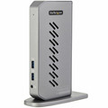 StarTech.com Hybrid Universal USB 3.0 Docking Station - for Notebook - 40 W - USB 3.1 (Gen 1) Type B - USB Type-C - Network (RJ-45) - HDMI - DisplayPort - Black, Silver - Audio Line Out - Wired - Windows Vista, Windows 7, Windows 8, Windows 8.1, W...