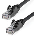 StarTech.com 1ft LSZH CAT6 Ethernet Cable - Black Snagless Patch Cord - 1 ft Category 6 Network Cable for Network Device, Server, Router, VoIP Device, PoE-enabled Device, Notebook, Security Camera, NAS, Workstation, Network Card, IPTV - First End:...