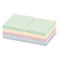 Self-stick Notes, 3" X 3", Assorted Pastel Colors, 100 Sheets/pad, 12 Pads/pack