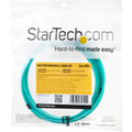 StarTech.com 3m 10 Gb Aqua Multimode 50/125 Duplex LSZH Fiber Patch Cable LC - LC - 9.84 ft Fiber Optic Network Cable for Network Device, Hub, Router, Switch - First End: 2 x LC Network - Male - Second End: 2 x LC Network - Male - 10 Gbit/s - Patc...